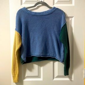 American Eagle Color-Block Sweater